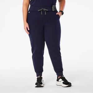 Figs Zamora High Waisted Jogger Scrub Pants Navy XL Petite EUC